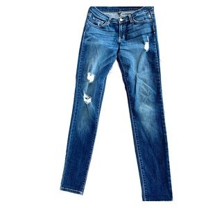 Flying Monkey distressed denim skinny jeans